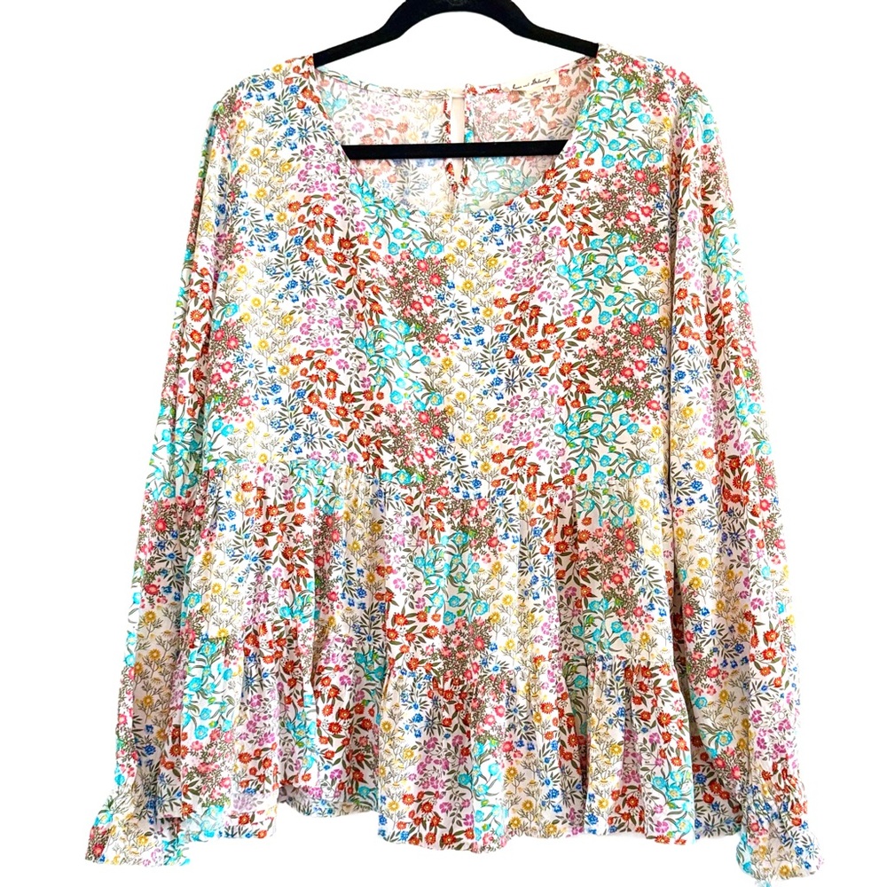 Jane and Delancey Floral Blouse - Multicolor